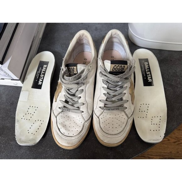 Golden Goose Ballstar 'Milk Gold' Gold Star Size 37 7 - Picture 7 of 9